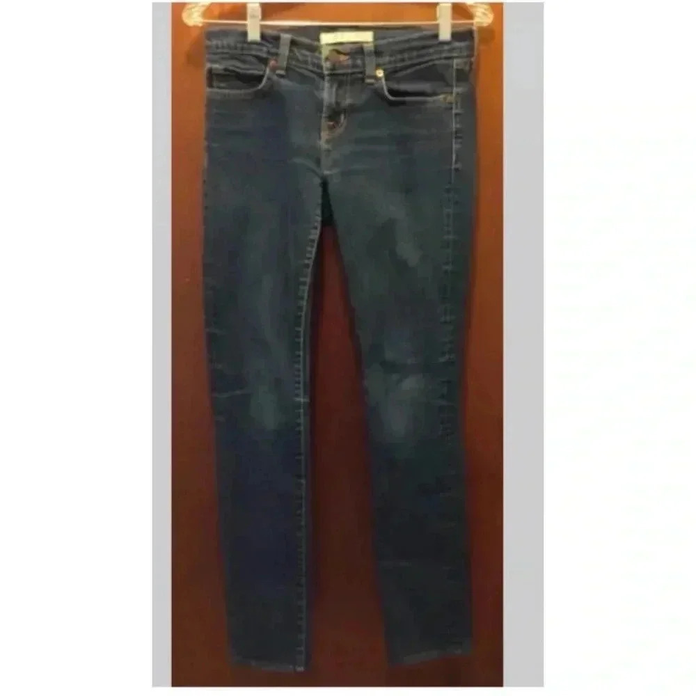 Woman J BRAND medium Blue Skinny Slim Stretch Denim Jeans Sz 26 X 29
